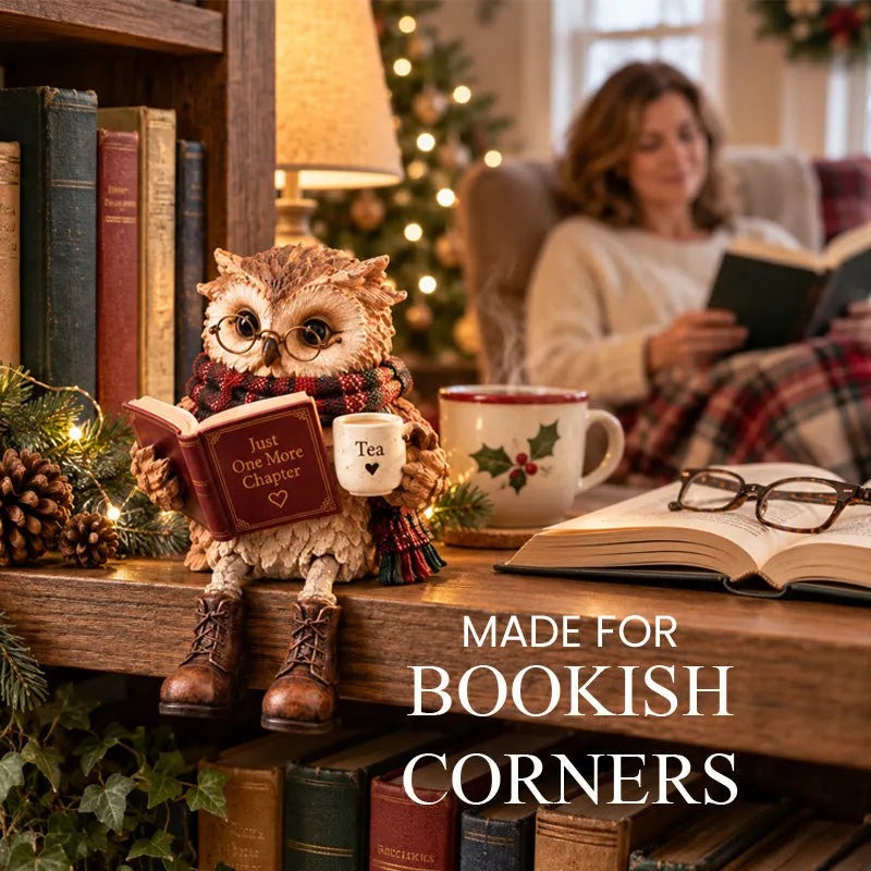 🦉Heartwarming Reading Owl Figurine✨