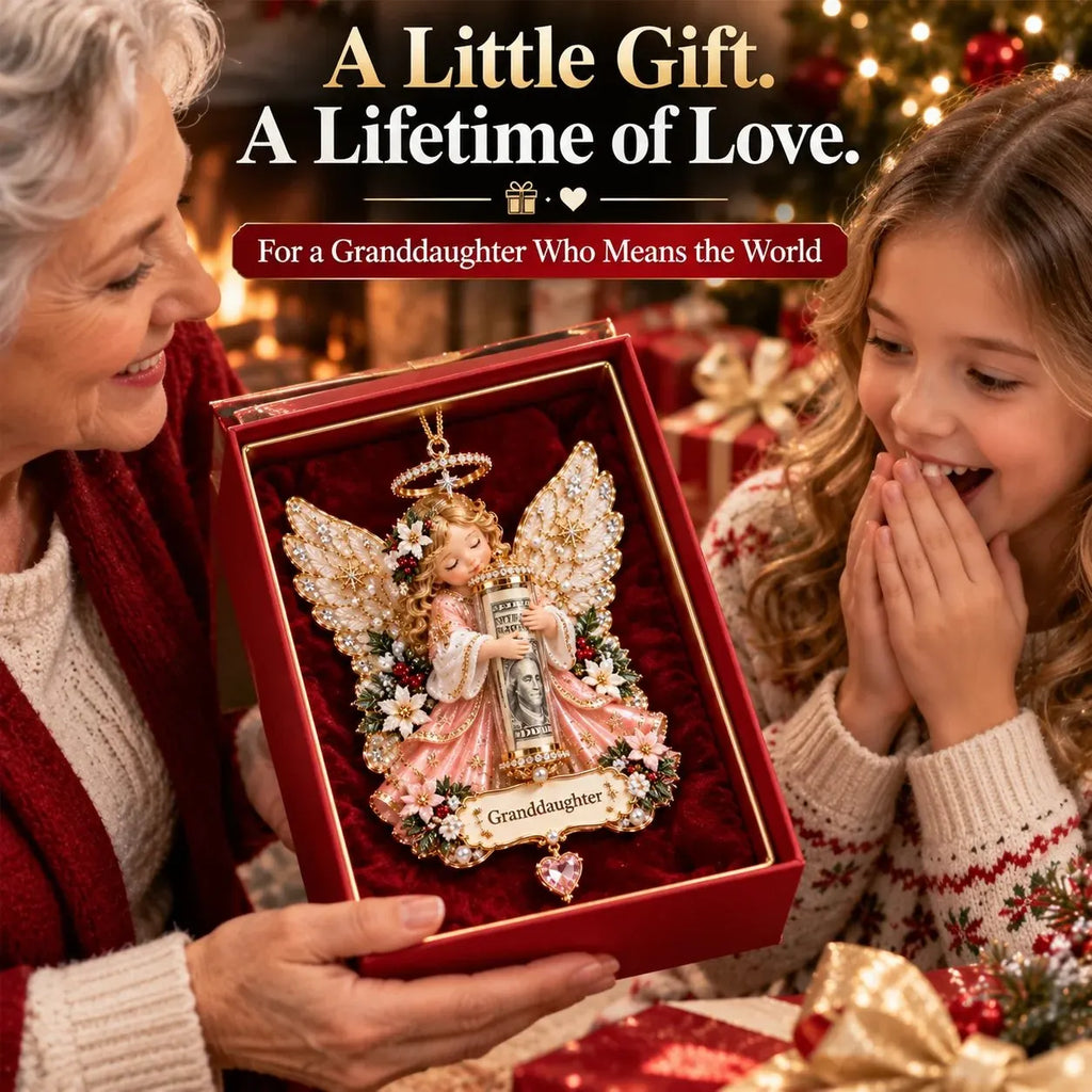 ⏰ LAST DAY 50% OFF! 👼💵 3D Angel Christmas Cash Gift Ornament – Holiday Money Holder Keepsake ✨