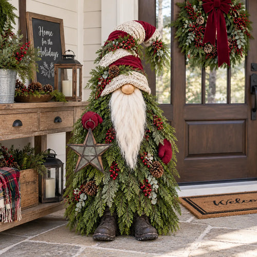 Evergreen Star Gnome Lighted Christmas Woodland Decor