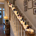 Penguin Christmas Stair Snow Decor