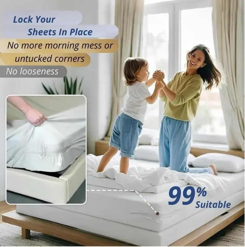 StayTuck™ Bed Sheet Clips for Secure Fitted Corners
