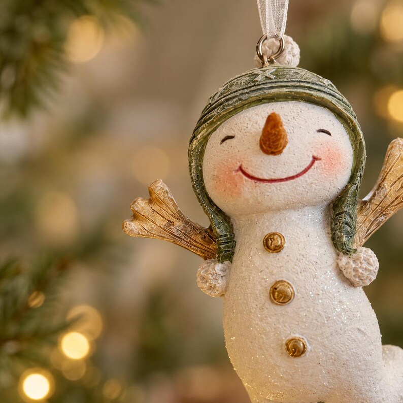 🎁 LIMITED TIME 50% OFF – ☃️ 5 Cute Snowman Christmas Ornaments