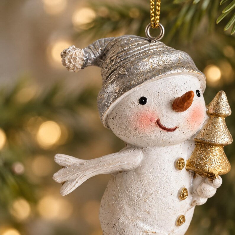 🎁 LIMITED TIME 50% OFF – ☃️ 5 Cute Snowman Christmas Ornaments