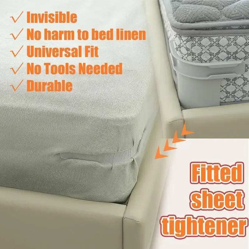 StayTuck™ Bed Sheet Clips for Secure Fitted Corners