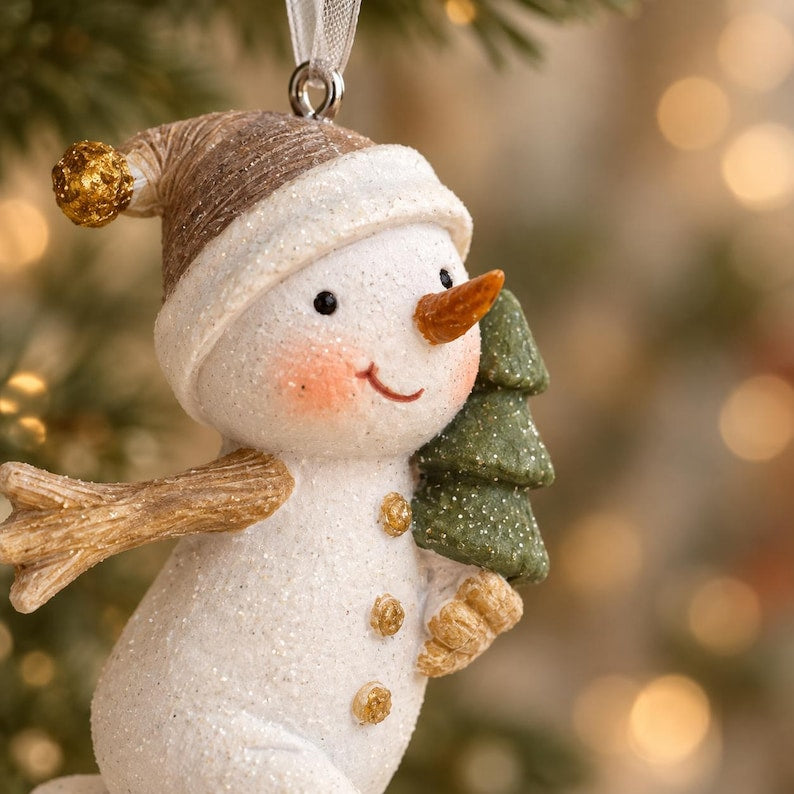 🎁 LIMITED TIME 50% OFF – ☃️ 5 Cute Snowman Christmas Ornaments